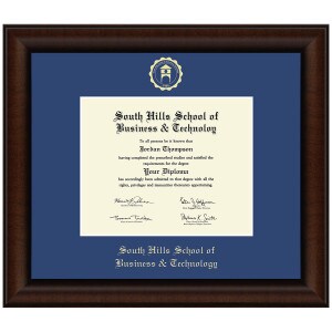 #105 South Hills diploma frame Lenox (Walnut)